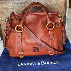Dooney & Bourke Florentine Leather Satchel/Shoulder Bag/Crossbody Bag
